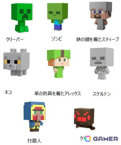マイクラ」頭でっかちな姿が可愛いモブヘッドフィギュアやボタンを押す