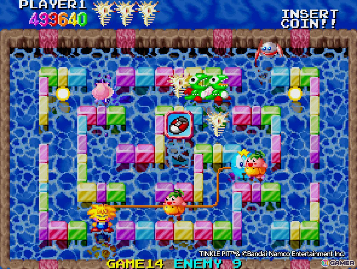 「アーケードアーカイブス ティンクルピット」が7月11日に配信！往年のナムコキャラクターたちが大集合するアクションゲームの画像3