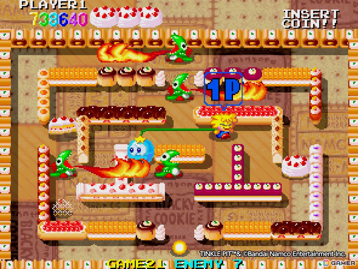 「アーケードアーカイブス ティンクルピット」が7月11日に配信！往年のナムコキャラクターたちが大集合するアクションゲームの画像4