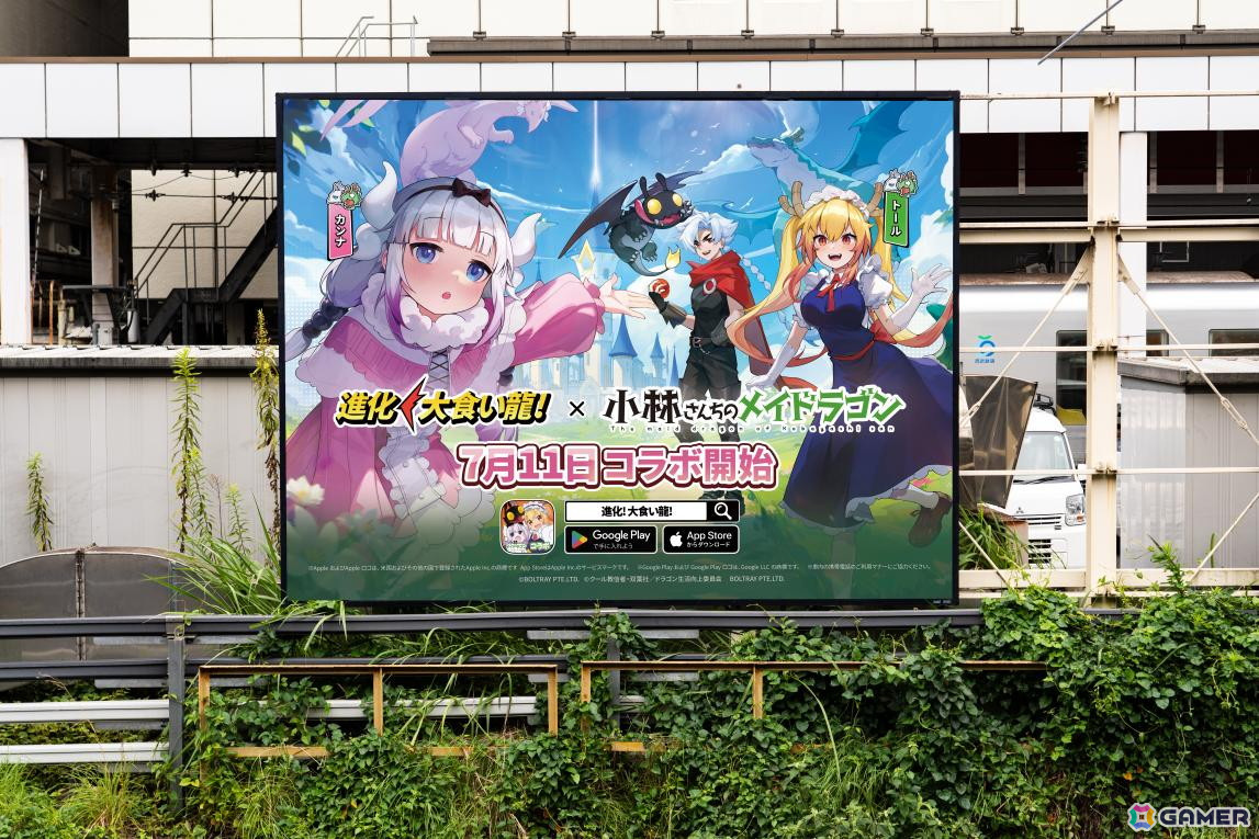 「進化！大食い龍！」で「小林さんちのメイドラゴン」コラボが開催！トールとカンナがドラゴン娘として登場の画像