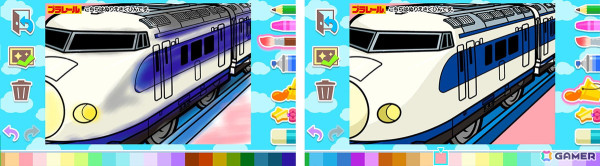 Switch「ぬりえであそぼう プラレール」が配信開始！新幹線や普通電車など人気車両のイラスト140枚を8つのテーマに分けて収録の画像2