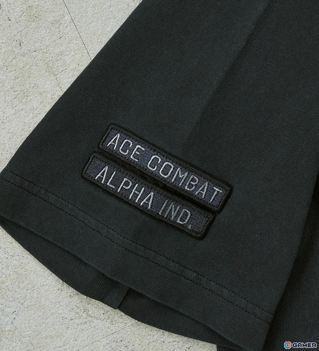 ミリタリーブランド「ALPHA INDUSTRIES」より「ACE COMBAT 7」とのコラボTシャツ2種が7月25日に発売！“三本線”とADFX-01の2種類が登場の画像8