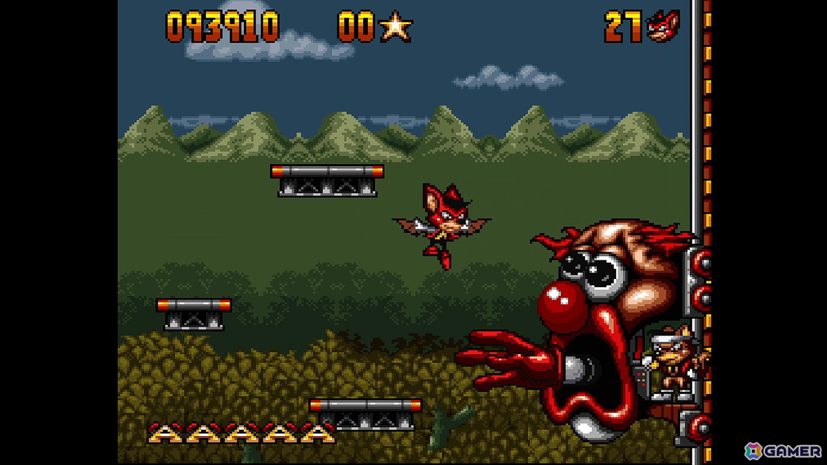 1993年に欧米で発売された名作アクション「エアロ アクロバット キッズ」がSwitchで8月2日に配信！ギャラリーモードやチート機能を追加して日本初上陸の画像6