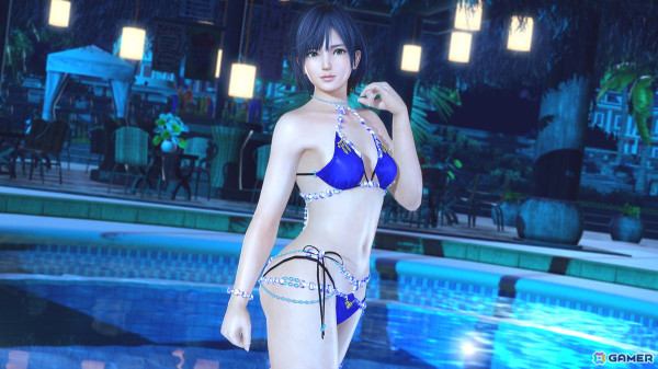 「DEAD OR ALIVE XVV」ゴージャスなデザインの新SSR水着「レディアントレッド」が追加！「スパークリングブルー」もなつかしコーデガチャで再登場の画像12
