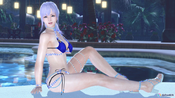 「DEAD OR ALIVE XVV」ゴージャスなデザインの新SSR水着「レディアントレッド」が追加！「スパークリングブルー」もなつかしコーデガチャで再登場の画像13