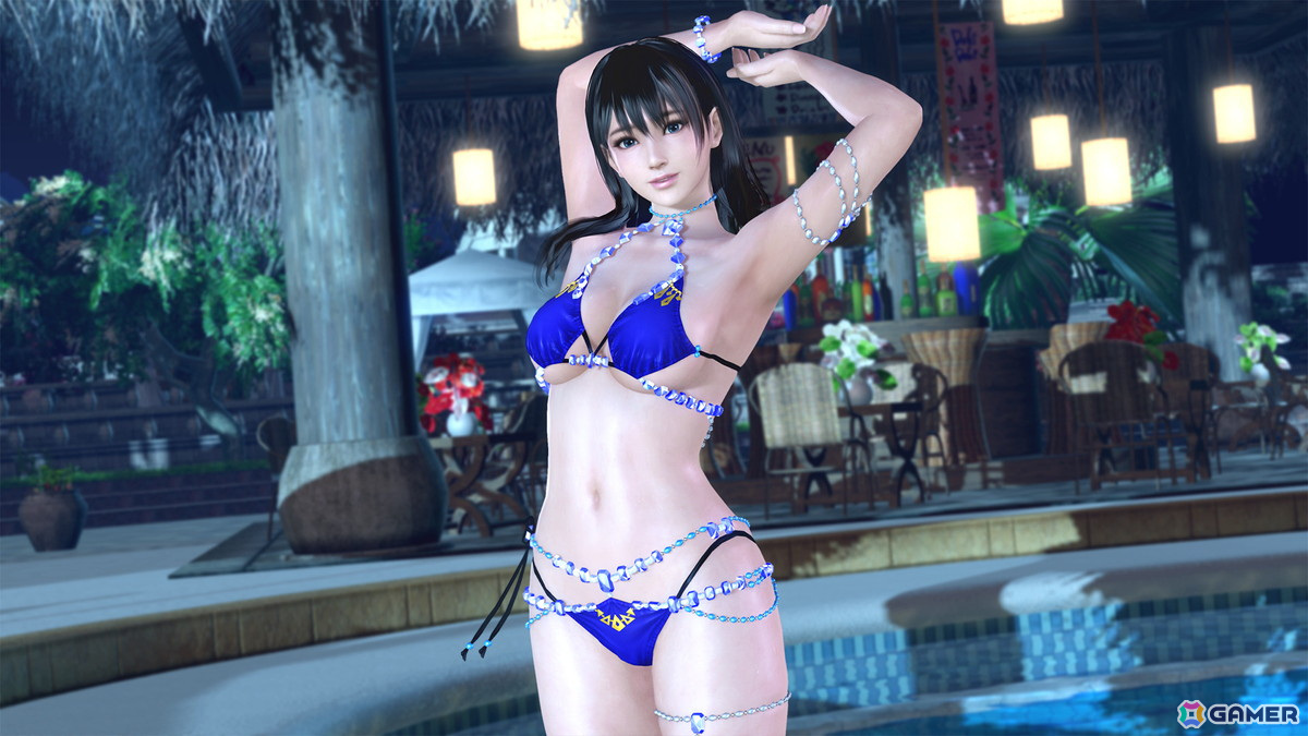 「DEAD OR ALIVE XVV」ゴージャスなデザインの新SSR水着「レディアントレッド」が追加!「スパークリングブルー」もなつかしコーデガチャで再登場の画像