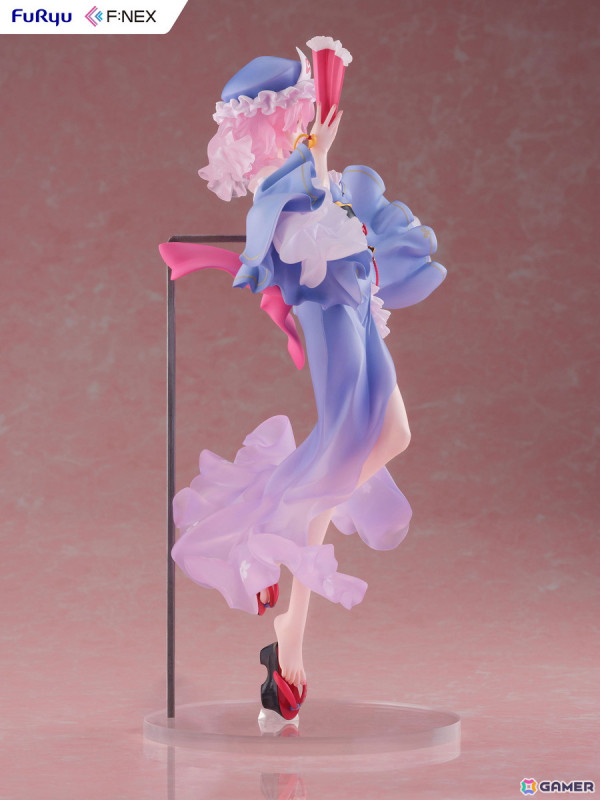 「東方Project」西行寺幽々子がideolo氏のイラストをもとに1/6スケールフィギュア化!FURYU HOBBY MALL限定で特製背景パネル付きの豪華版も販売の画像