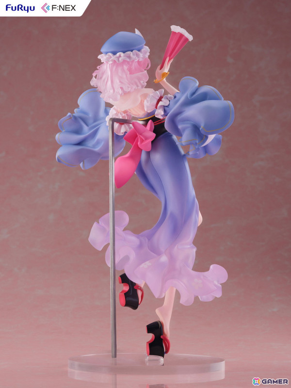 「東方Project」西行寺幽々子がideolo氏のイラストをもとに1/6スケールフィギュア化!FURYU HOBBY MALL限定で特製背景パネル付きの豪華版も販売の画像
