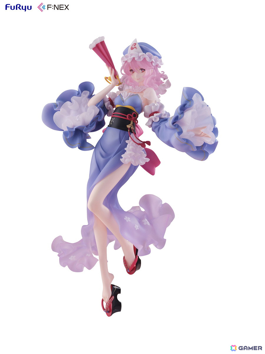 「東方Project」西行寺幽々子がideolo氏のイラストをもとに1/6スケールフィギュア化!FURYU HOBBY MALL限定で特製背景パネル付きの豪華版も販売の画像