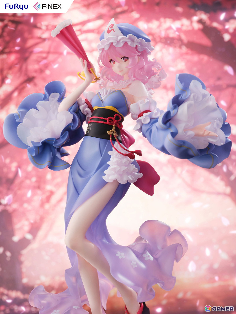 「東方Project」西行寺幽々子がideolo氏のイラストをもとに1/6スケールフィギュア化！FURYU HOBBY MALL限定で特製背景パネル付きの豪華版も販売の画像3