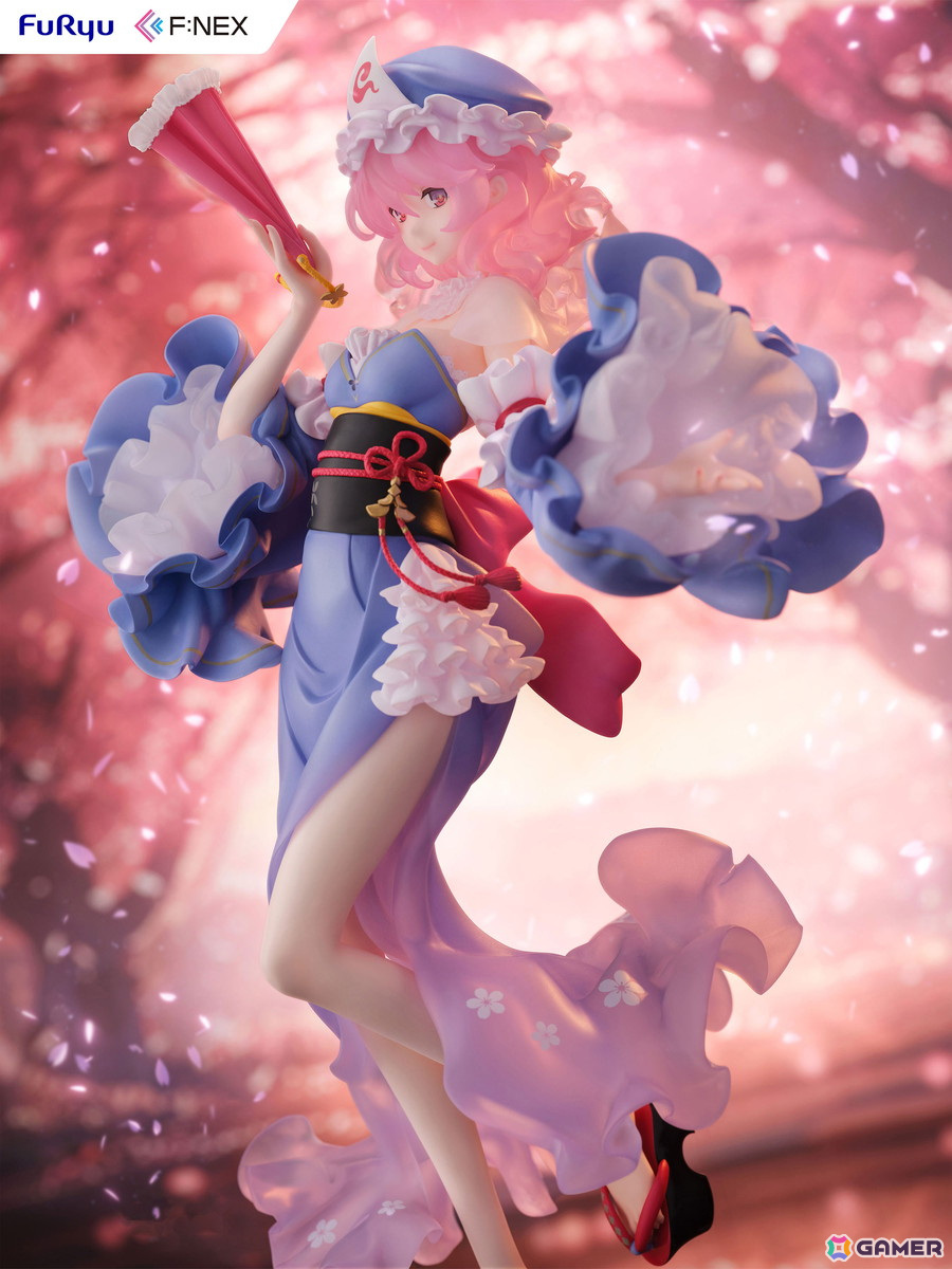 「東方Project」西行寺幽々子がideolo氏のイラストをもとに1/6スケールフィギュア化！FURYU HOBBY MALL限定で特製背景パネル付きの豪華版も販売の画像4