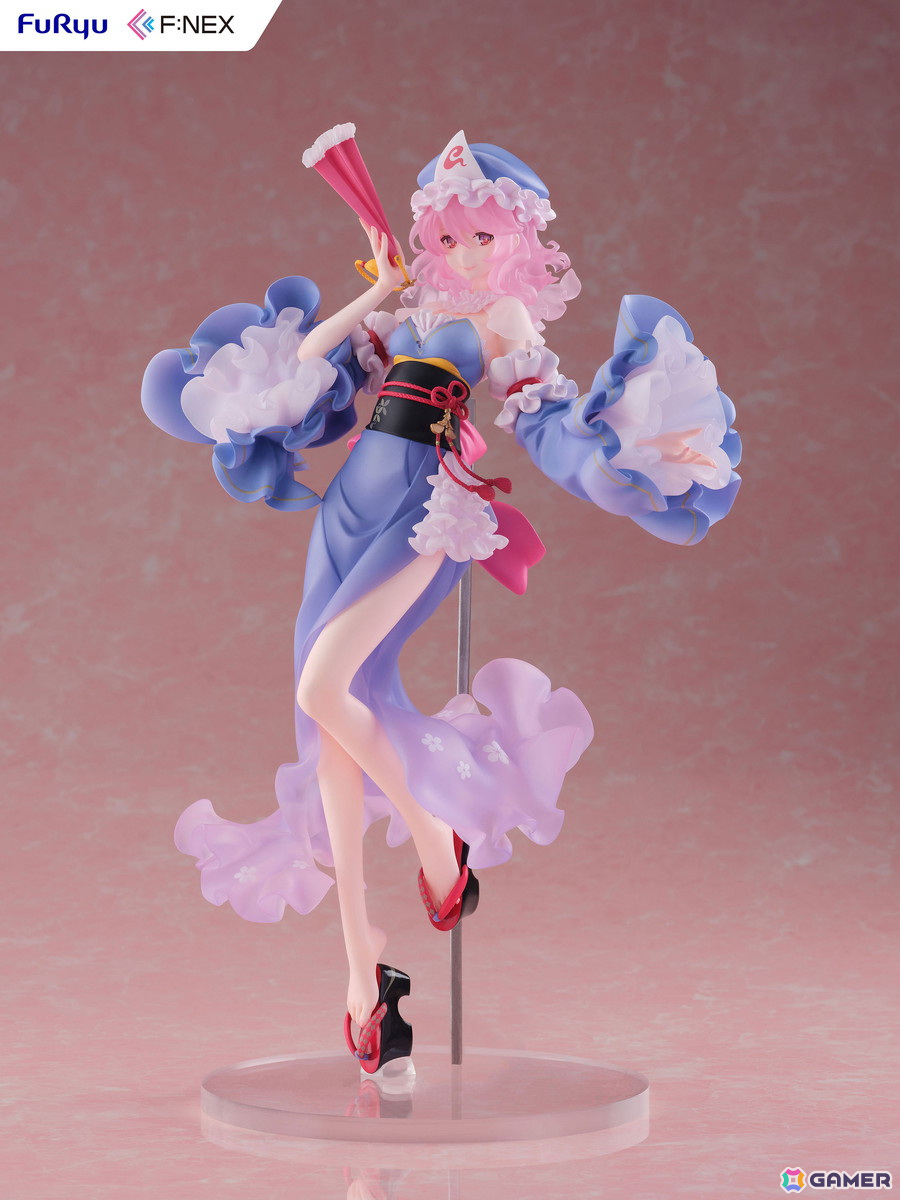 「東方Project」西行寺幽々子がideolo氏のイラストをもとに1/6スケールフィギュア化！FURYU HOBBY MALL限定で特製背景パネル付きの豪華版も販売の画像5