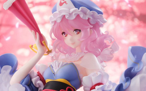 「東方Project」西行寺幽々子がideolo氏のイラストをもとに1/6スケールフィギュア化！FURYU HOBBY MALL限定で特製背景パネル付きの豪華版も販売