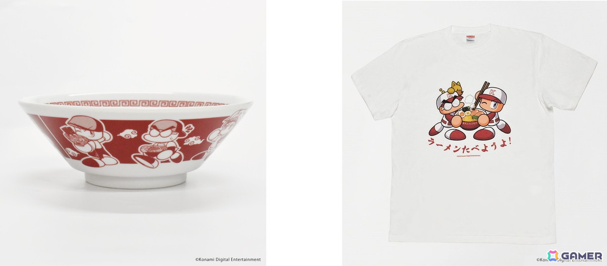 ラーメンどんぶり(画像左)/Tシャツ(画像右)