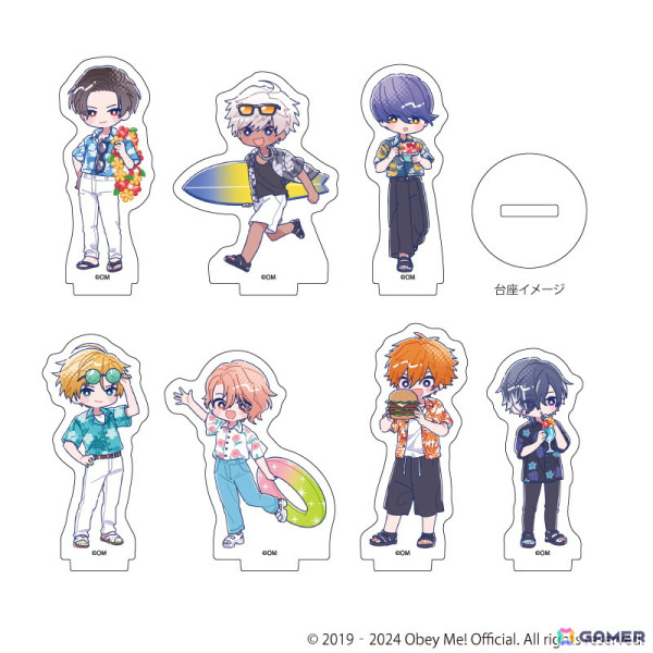 「Obey Me! Nightbringer」POP-UP SHOPが池袋スキマストアで開催！イケメン悪魔7兄弟がアロハシャツを着たCandy Artグッズも展開の画像8