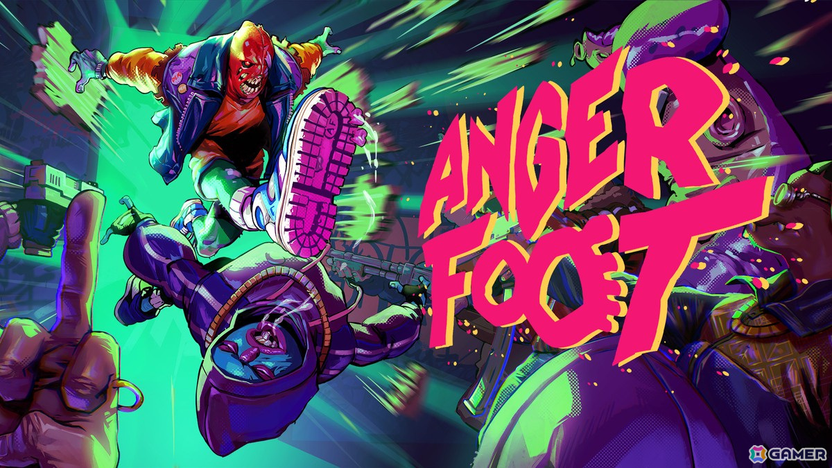 ハイスピードFPS「Anger Foot」がSteamでリリース！蹴りと銃を駆使してカラフルに擬人化された敵をブッ飛ばせの画像
