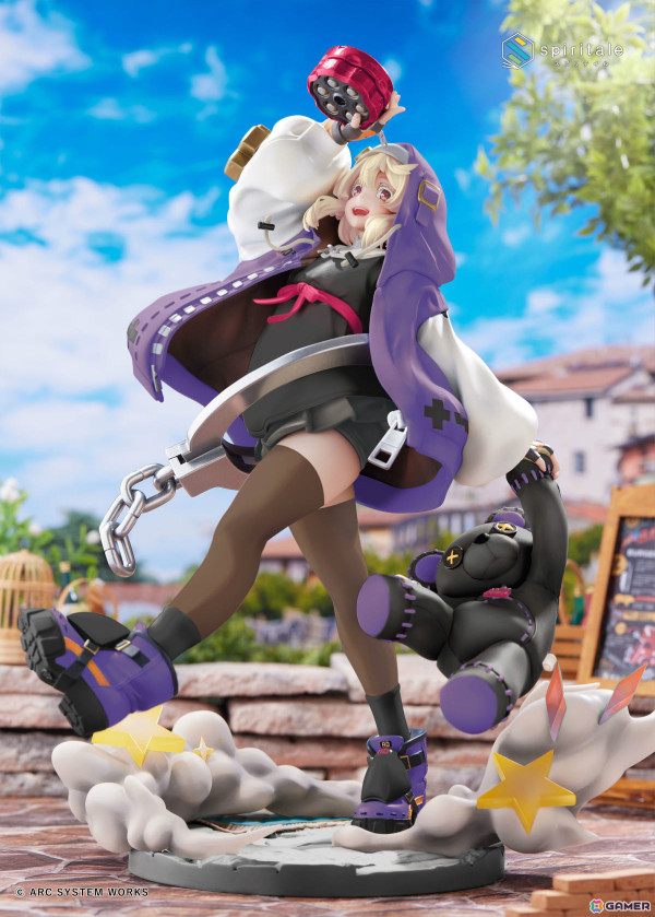 「GUILTY GEAR -STRIVE-」ブリジットのフィギュアがパープルバージョンで再登場！透け感のあるニーソックス姿に注目の画像4