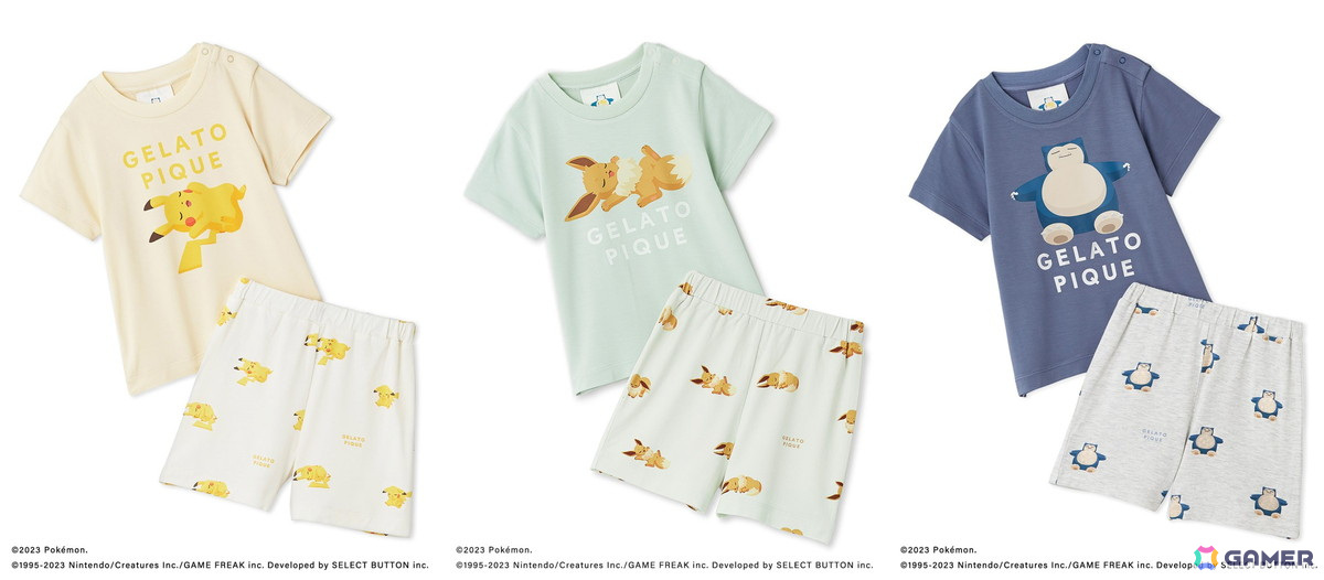 ジェラート ピケ」と「Pokémon Sleep」のルームウェアコラボ第2弾が7月