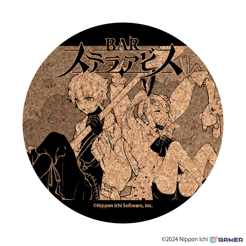 「BAR ステラアビス」缶バッジやアクスタなどの新グッズがeeo Storeで発売！描き下ろしイラストを使った公式Tシャツも登場の画像