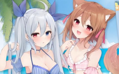 ゆっくり実況「エルチャンネル」のエルさんとおーちゃんさんが7月19日より初のプライズ化！描き下ろし水着衣装のロングクッションなどが登場