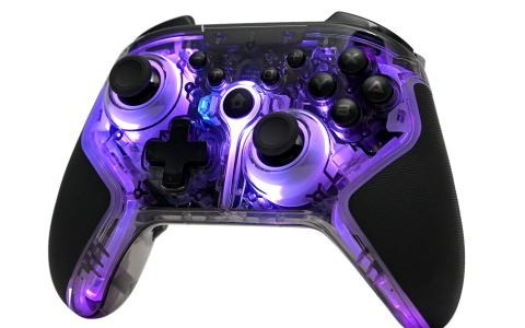 クリアボディ×LED発光が映える「Switch用ワイヤレスネオンコントローラーPro」が発売！ZL/ZRボタンのストローク切り替え機能を搭載
