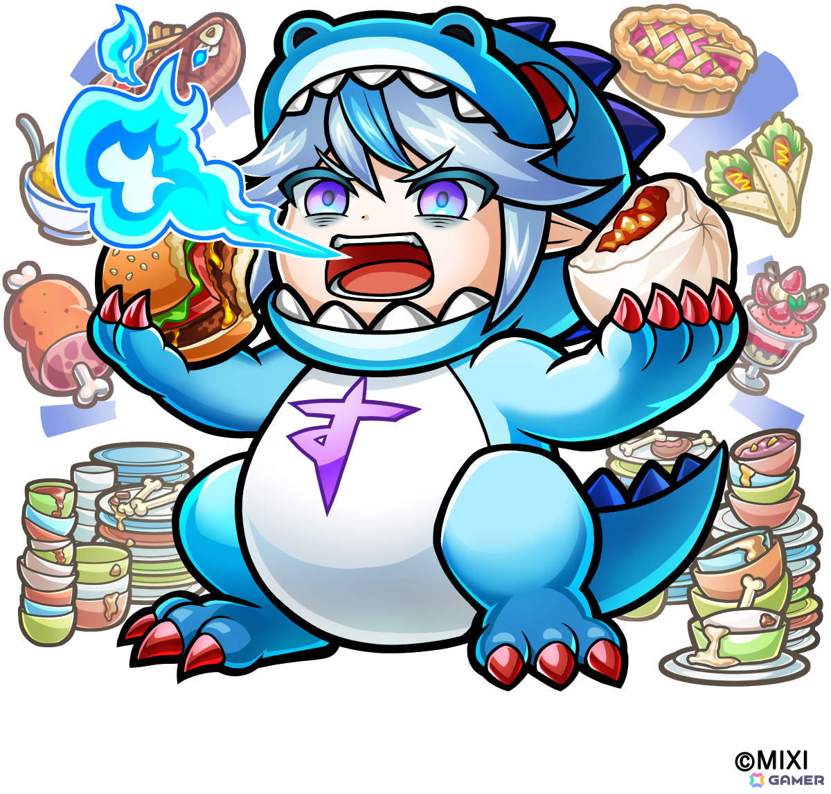 水属性 ★6 食べ尽くし怪獣・スゴクタベタイ(共戦) CV:岡本信彦