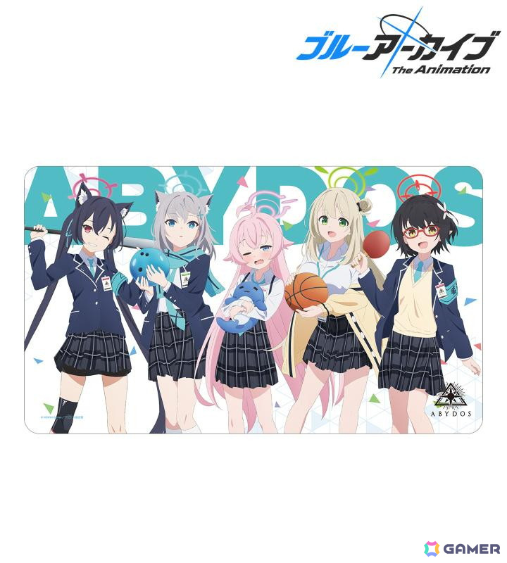 アニメ「ブルアカ」と「ROUND1」による描き下ろしコラボアイテムが予約受付中!等身大タペストリー、マルチデスクマットなど盛りだくさんの画像