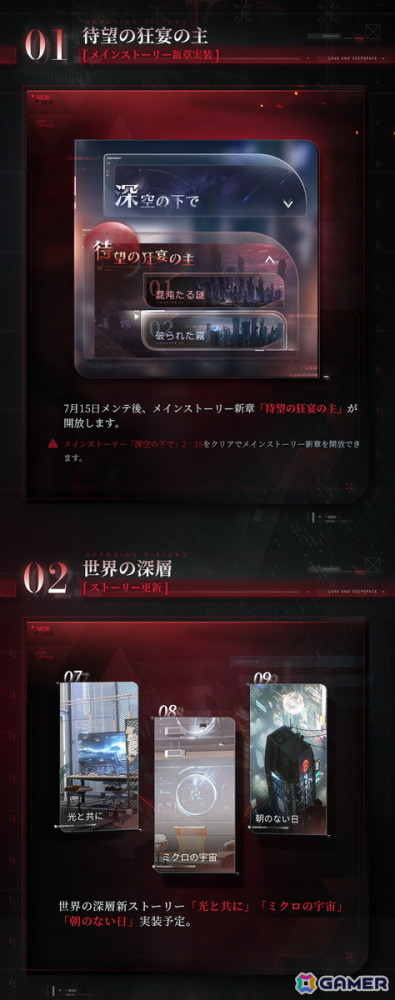 「恋と深空」に新キャラクター・シンが登場！メインストーリーの新章が開放されるVer2.0「交差する視界」が実装の画像2