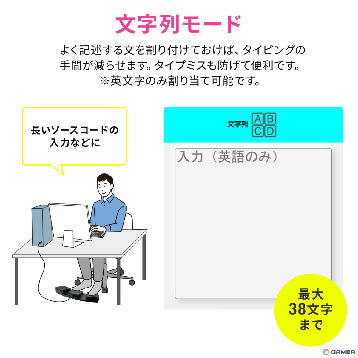 足でパソコンを操作できる静音USBフットペダル「400-MA214BK」が発売！よく使うキーや文字列、クリックなどを割り当て可能の画像