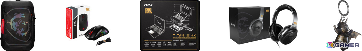 MSIノートPCと限定デザインのバックパックやマウスがセットに！「20周年記念限定パックノートPC」が7月18日より販売開始の画像