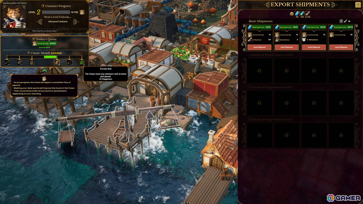 帝国主義的なネコの圧政に立ち向かうネズミたちによるシティービルダーゲーム「Whiskerwood」がSteam向けに早期アクセスを実施予定！の画像5