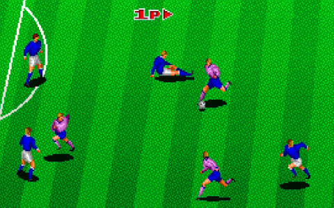 ラフプレイも可能なサッカーゲーム「ハットトリックヒーロー」がアーケードアーカイブスで7月18日に配信！
