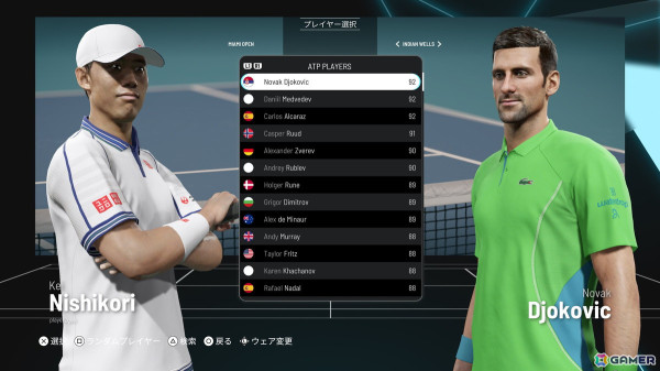 大坂なおみさんや錦織圭さん、西岡良仁さんも登場するテニスゲーム「タイブレーク:Official game of the ATP and WTA」が10月24日にPS5/PS4で発売!の画像6