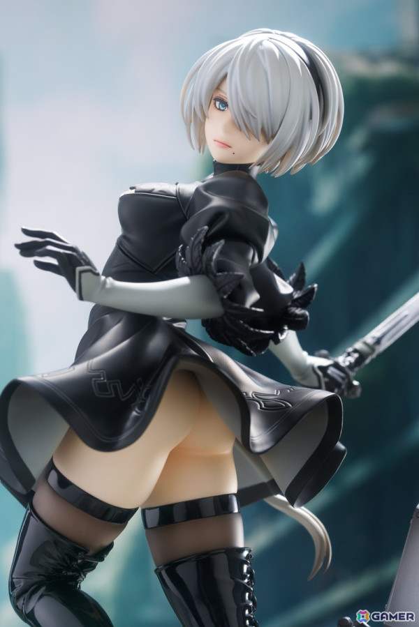 「NieR:Automata Ver1.1a」の2Bが躍動感のあるポージングで1/7スケールフィギュア化！予約受付もスタートの画像6