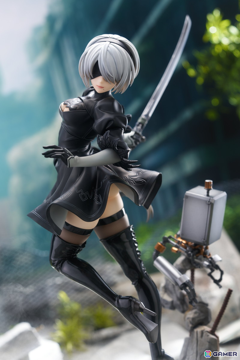 「NieR:Automata Ver1.1a」の2Bが躍動感のあるポージングで1/7スケールフィギュア化!予約受付もスタートの画像