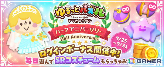 「ゆるっとパズル - カナヘイの小動物 すてきなホテル」でハーフアニバーサリーキャンペーンが開催！の画像4