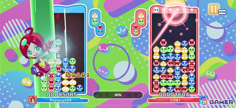 「ぷよぷよパズルポップ」に「よんてさき」や「アクティブ」など4種類のルールが実装！ショップには2曲のBGMが追加の画像