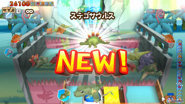 プッシャー系恐竜落としゲーム「ポイポイ！恐竜パニック」がSwitchで配信！の画像