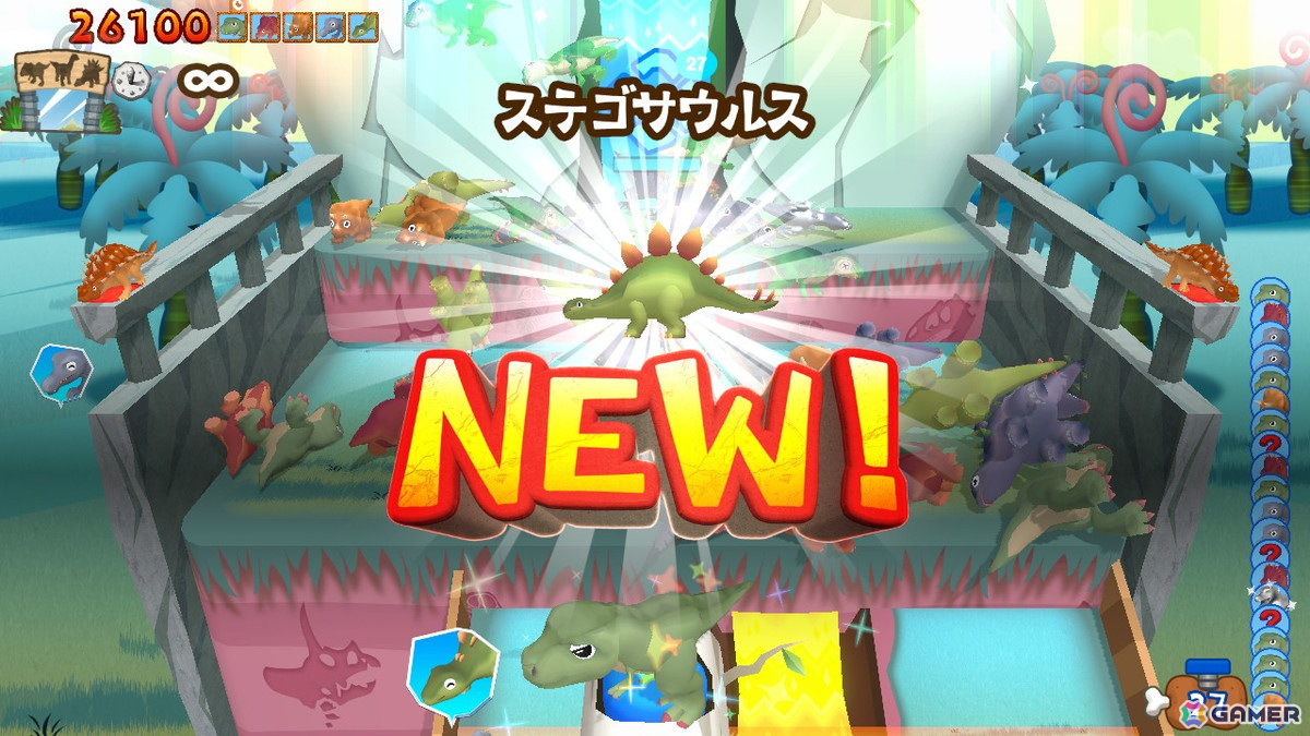 プッシャー系恐竜落としゲーム「ポイポイ！恐竜パニック」がSwitchで配信！の画像9