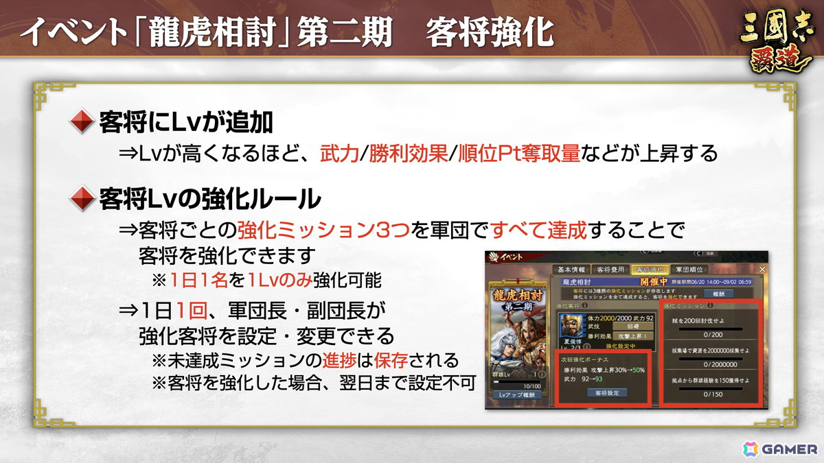「三國志 覇道」新LR武将として孫尚香と張遼が登場!長期イベント「龍虎相討」第二期も開幕の画像