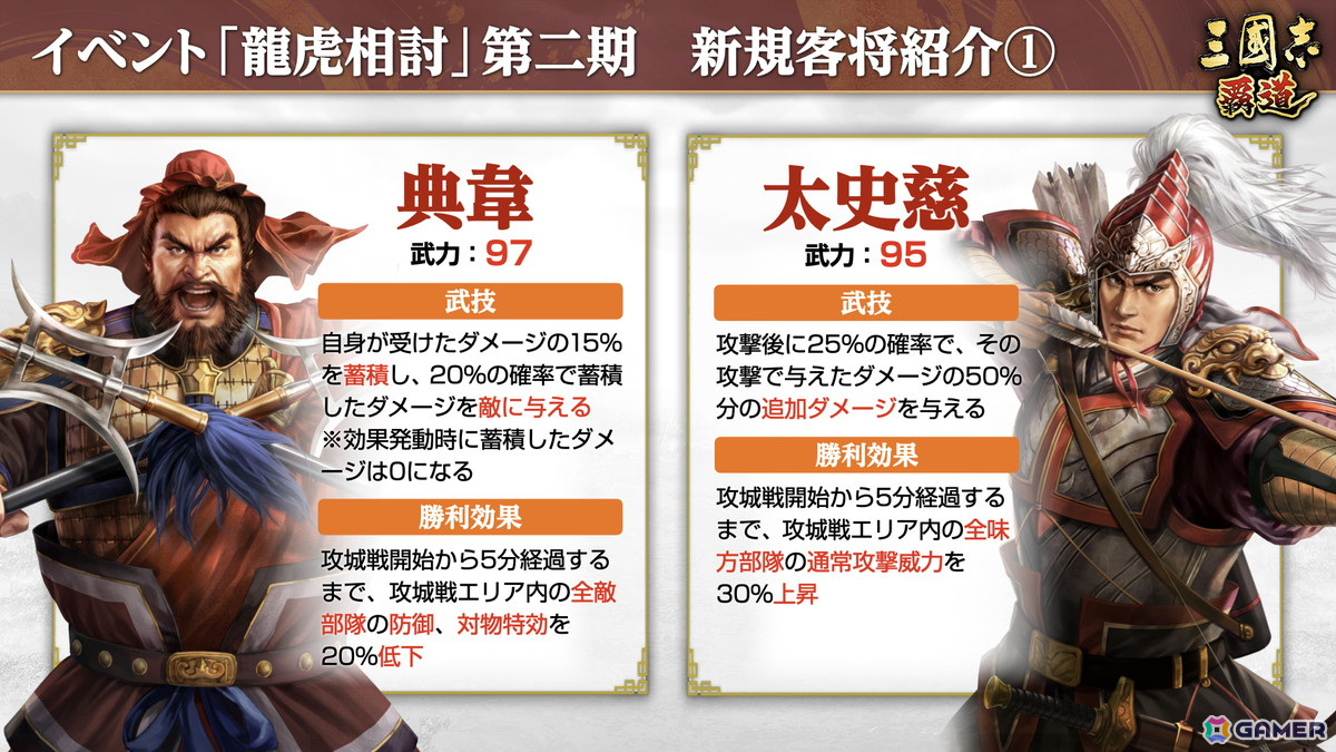 「三國志 覇道」新LR武将として孫尚香と張遼が登場!長期イベント「龍虎相討」第二期も開幕の画像