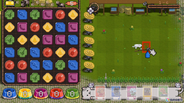マッチ3＋タワーディフェンス系RTS「Cats on Duty」の基本設定や遊び方が公開！ジェムをつなげてお金を集めネコの戦士たちを戦わせようの画像9