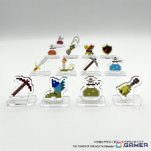 ドルアーガの塔」40周年イヤーがスタート！ドット絵アクリルスタンド