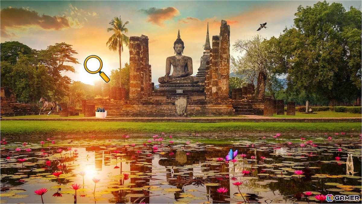 世界遺産の写真に隠されたアイテムを探す脳トレゲーム「らくらく脳トレ 世界遺産でアイテム探し」がSwitchで7月25日に配信！の画像3