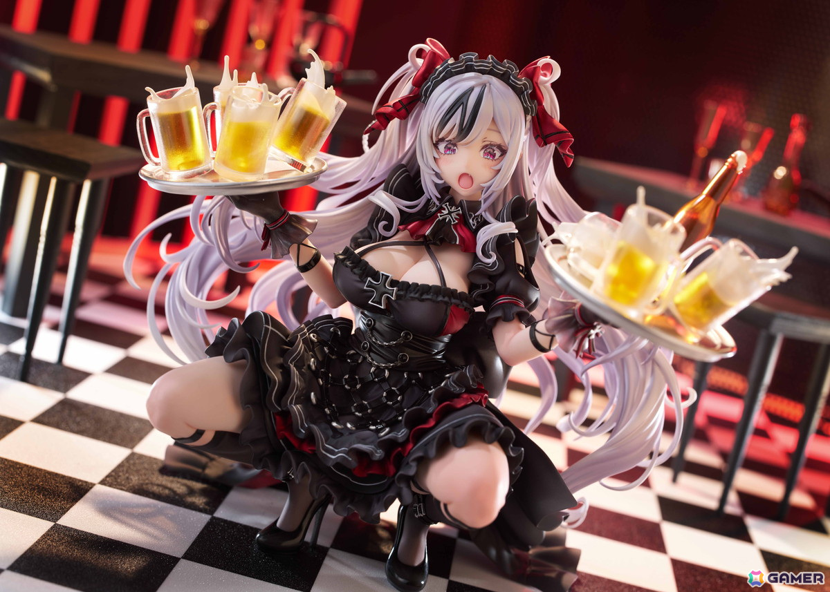 「アズールレーン」エルベが両手に大量のビールを運ぶ姿でフィギュア化!の画像