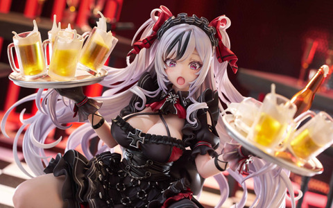 「アズールレーン」エルベが両手に大量のビールを運ぶ姿でフィギュア化！