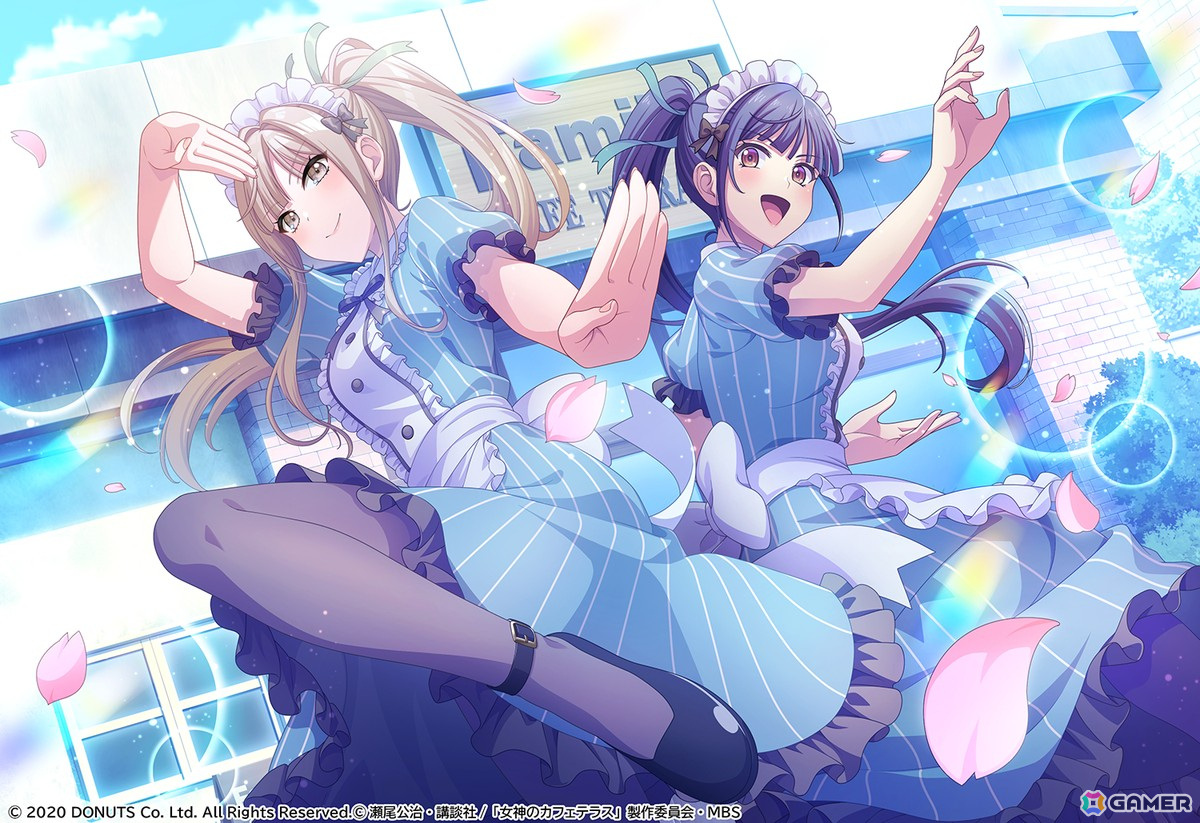 「グルミク」でアニメ「女神のカフェテラス」とのコラボイベント＆ガチャ「女神のカフェミックス」が開催！の画像