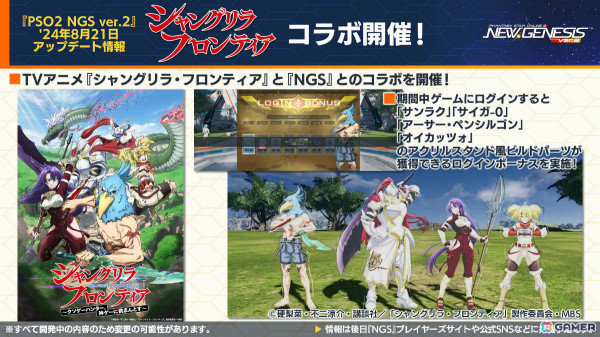「PSO2 ニュージェネシス」強力な特殊兵装「M.A.R.S.」の詳細が発表！「シャンフロ」コラボではサンラクたちになりきれるアバターアイテムなどが登場の画像10