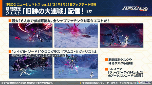 「PSO2 ニュージェネシス」強力な特殊兵装「M.A.R.S.」の詳細が発表！「シャンフロ」コラボではサンラクたちになりきれるアバターアイテムなどが登場の画像9