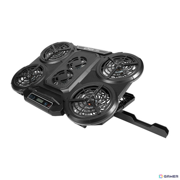 6基のファンでノートPCを効率よく冷却できるスタンド型クーラー「EXTREME COOL」が発売!スタイルに合わせて角度調整も可能の画像